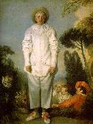 Jean-Antoine Watteau Gilles as Pierrot oil painting artist